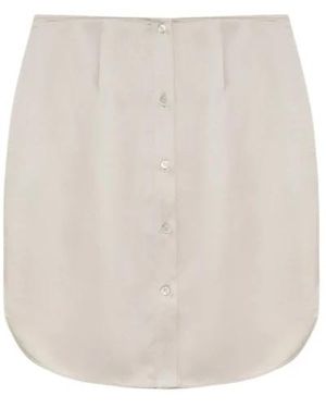 Roberto Collina Rokken ,Polyester Broeken - Wit