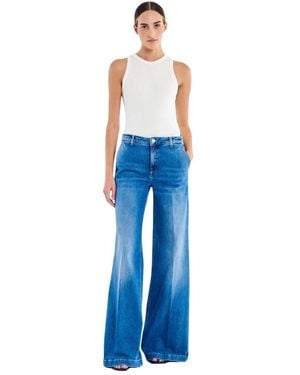 ViCOLO Flared Jeans - Azul