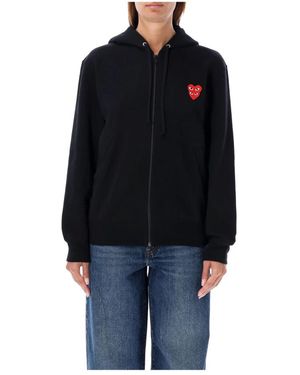 COMME DES GARÇONS PLAY Zip-Throughs - Black