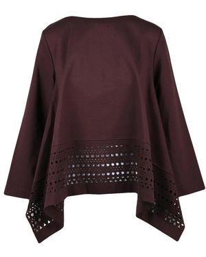 MEIMEIJ Overhemden ,Rood ,Sweatshirt Blouse - Bruin