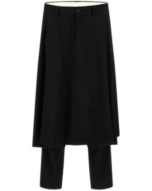 Comme des Garçons Straight Trousers - Black