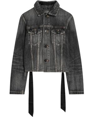Balenciaga Denim Jackets - Zwart