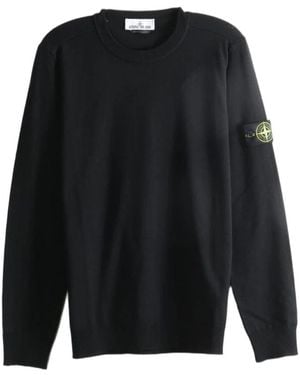 Stone Island Hoodies & Sweatvesten ,Zwart ,Round-Neck Truien