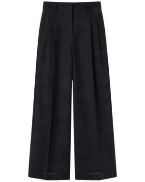 Max Mara Broeken ,Zwart ,Wol Wkdovvio Wijde Broek