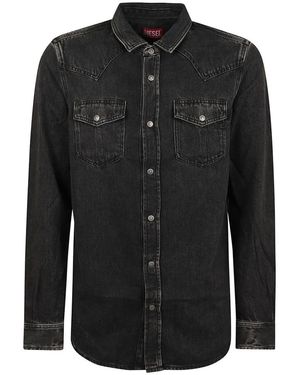 DIESEL Denim Shirts - Nero