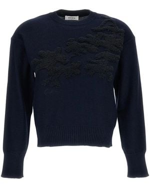 Erdem Truien & Vesten ,Blauw ,Wol Ronde Hals Gebreid