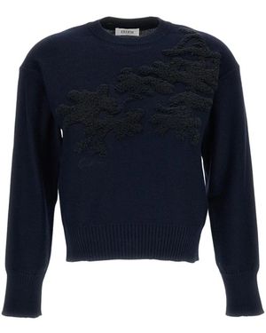Erdem Round-Neck Strickwaren - Blau