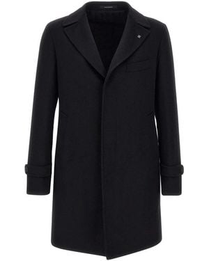 Tagliatore Single-Breasted Coats - Black