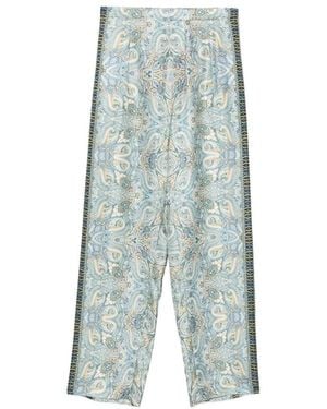 Etro Wide Trousers - Bleu