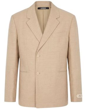 Jacquemus Blazers - Natural