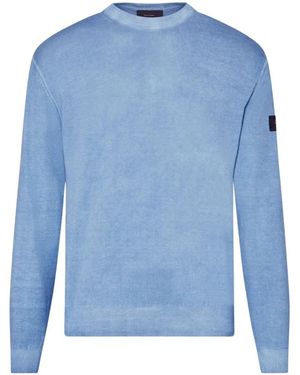 Peuterey Ronde Hals Gebreid - Blauw