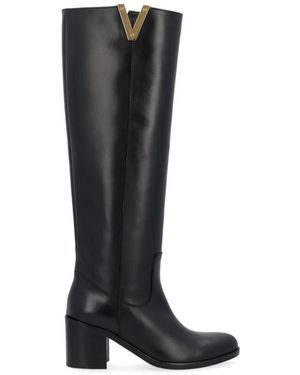 Via Roma 15 Heeled Boots - Black