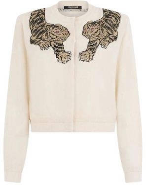 Roberto Cavalli Cardigans - White