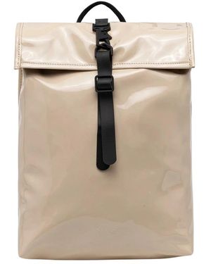 Rains Tassen ,Polyester Rolltop Rugzak Mini - Naturel