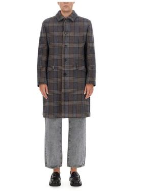 Etro Single-Breasted Coats - Gris