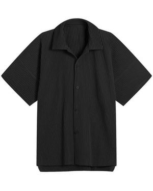 Issey Miyake Short Sleeve Shirts - Black