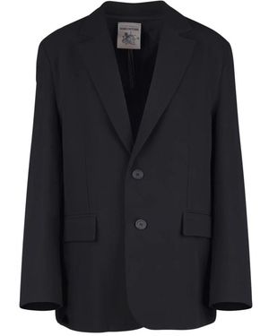 Semicouture Jassen ,Zwart ,Wol Giacca Olinda