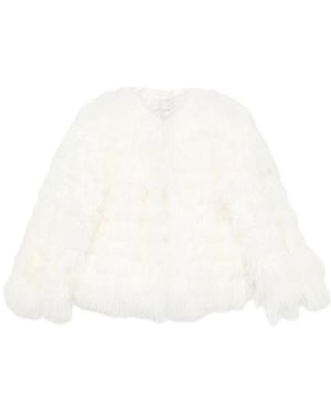 Ermanno Scervino Faux Fur & Shearling Jackets - White