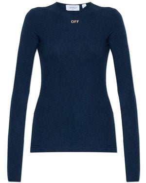 Off-White c/o Virgil Abloh Long Sleeve Top - Blauw