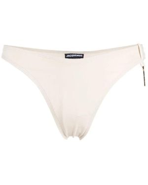Jacquemus Badmode ,Polyester Le Bas De Maillot Signature Bikinibroekje - Wit