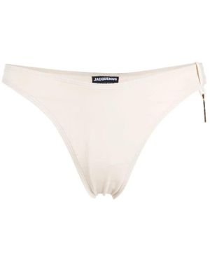 Jacquemus Badmode ,Polyester Le Bas De Maillot Signature Bikinibroekje - Wit