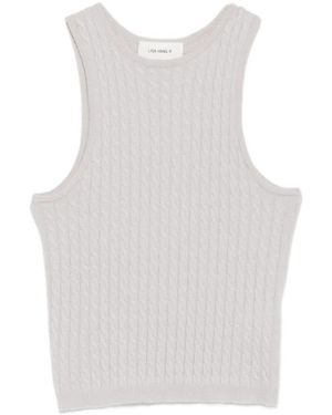 Lisa Yang Ina Ribbed Top - Wit