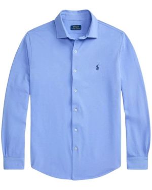 Ralph Lauren Featherweight Mesh Shirt - Blauw