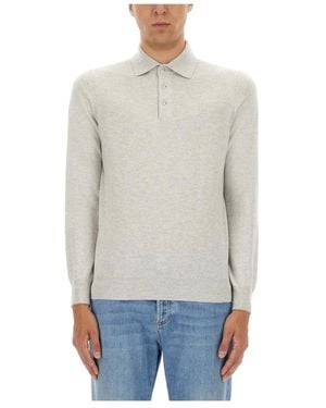 Brunello Cucinelli Kaschmir-Polopullover - Grau