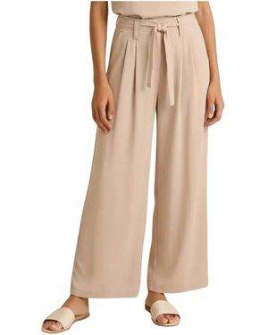 Amélie & Amélie Wide Trousers - Natural