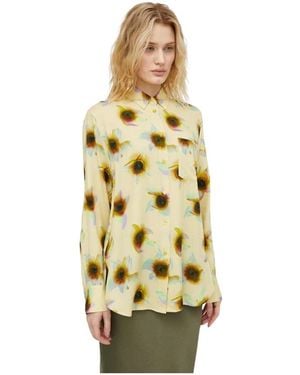 Paul Smith Overhemden ,Veelkleurig ,Printed Shirt - Metallic