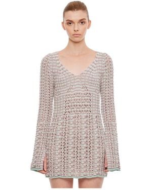 Marco Rambaldi Knitted Dresses - Brown