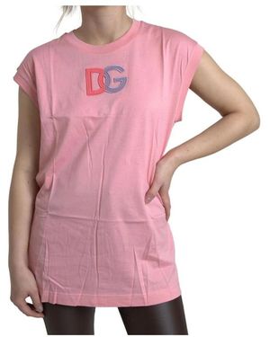 Dolce & Gabbana Sleeveless Tops - Pink