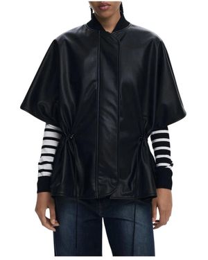 Desigual Schwarzes Damen Poncho Revival Richmond
