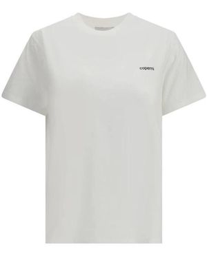 Coperni Klassiek T-Shirt Met Ronde Hals Van Katoen - Wit