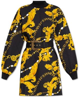Versace Jeans Couture Short Dresses - Yellow