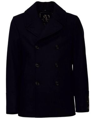 Sealup Double-Breasted Coats - Blu