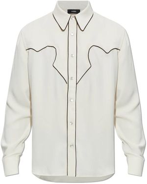 Amiri Hemd Mit Zierstickerei - Weiß