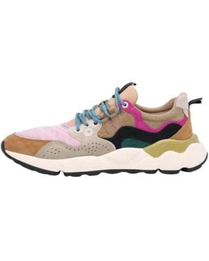 Flower Mountain Schoenen ,Veelkleurig ,Suède Yamano 3 Sneakers - Wit
