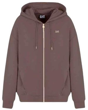 EA7 Zip-Through Hoodie - Bruin