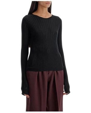 Lanvin Round-Neck Knitwear - Nero