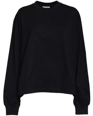 Ganni Hoodies & Sweatvesten ,Zwart ,Sweatshirts