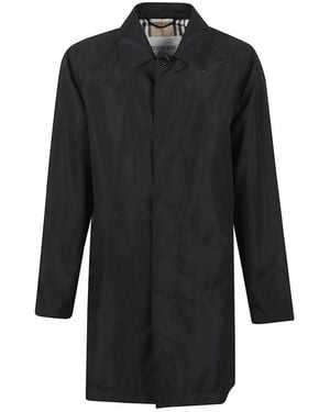 Burberry Single-Breasted Coats - Nero