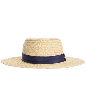 Barbour Lily Straw Boater Hat - Naturel