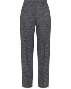 Seventy Pantalone Pied De Poule - Grau