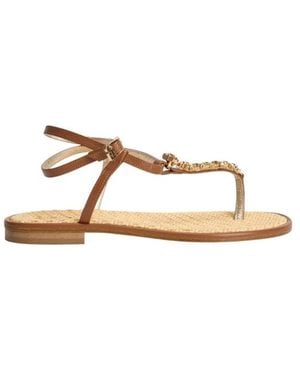 Emanuela Caruso Flat Sandals - Neutro