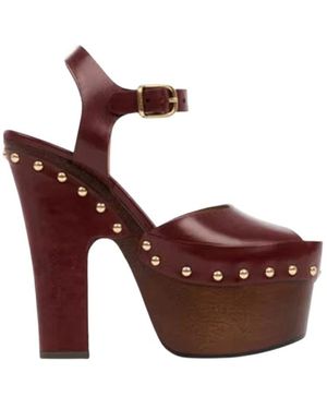 Chloé High Heel Sandals - Rojo