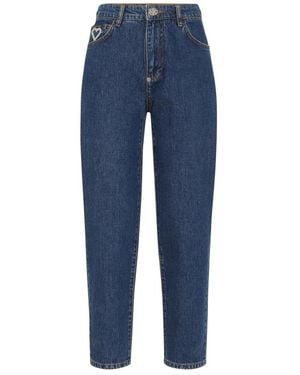 Philipp Plein Cropped Jeans - Bleu