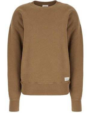 Saint Laurent Hoodies & Sweatvesten ,Bruin ,Katoen Katoenen Sweatshirt