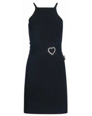 Love Moschino Schwarzes Kleid Für Frauen - Blau