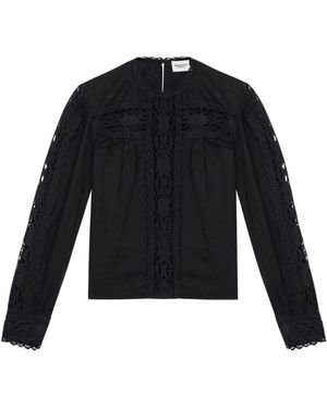 Isabel Marant Valmira Schwarzes Top